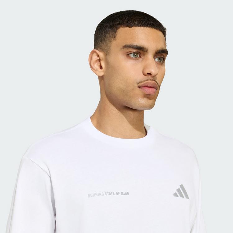 adidas adidas adi365 Running Community Culture Laufshirt - White / Reflective Silver - 0 | SportScheck