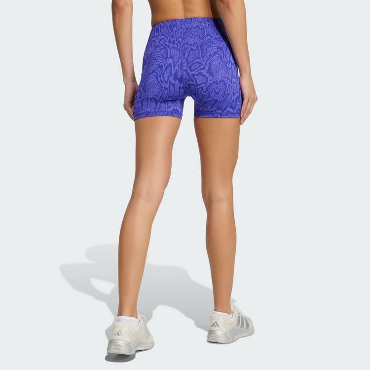 adidas adidas Optim&eacute; Snake Leggings, kurz Leggings Damen - Solar Purple / Pure Purple - 1 | SportScheck