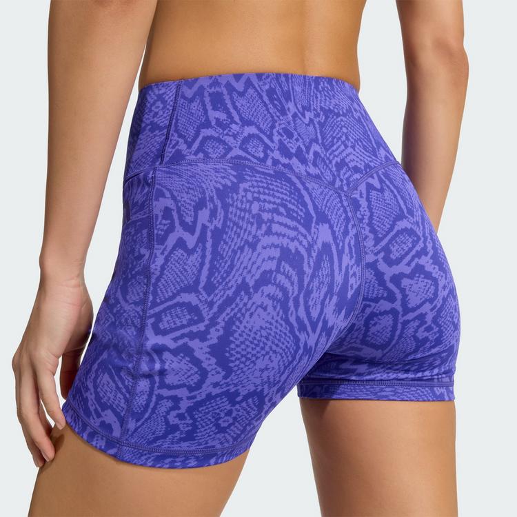 adidas adidas Optim&eacute; Snake Leggings, kurz Leggings Damen - Solar Purple / Pure Purple - 0 | SportScheck