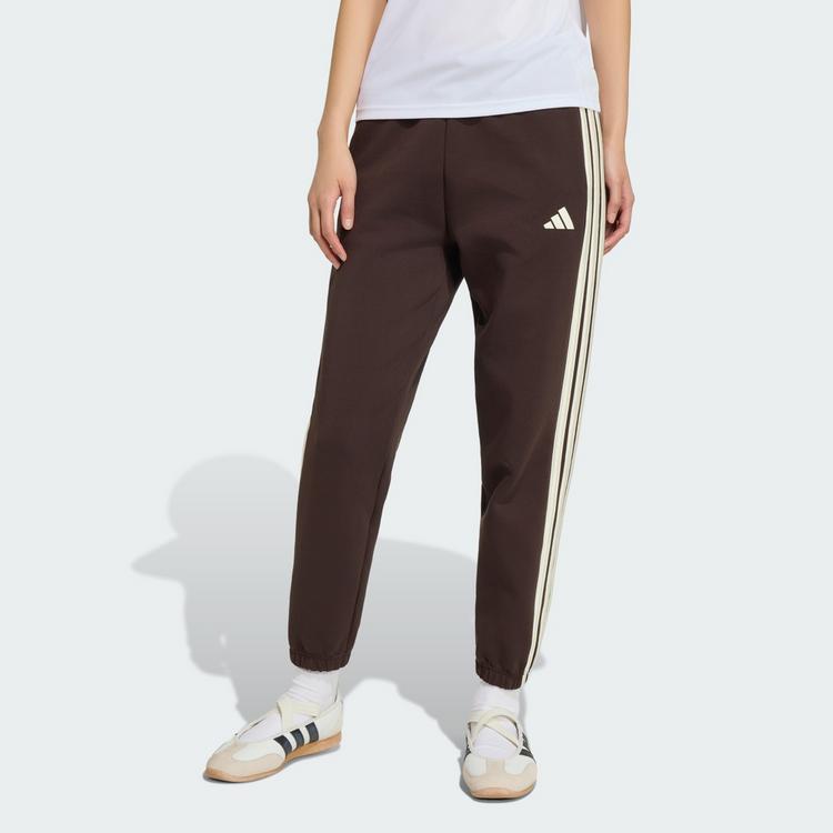 adidas adidas STADIUM 3-STREIFEN REGULAR HOSE Freizeithose Damen - Aurora Coffee - 0 | SportScheck