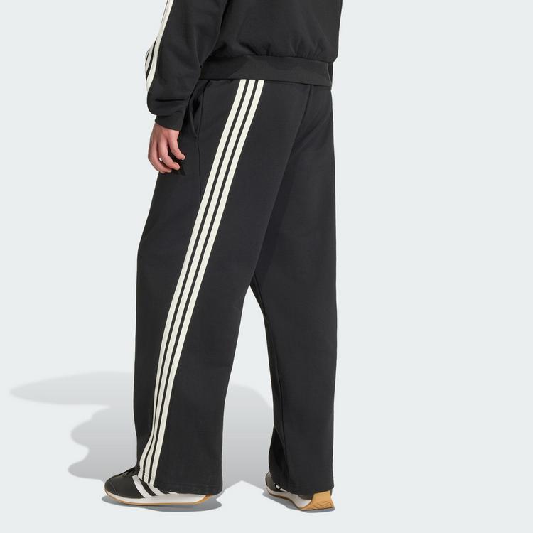 adidas adidas ADIDAS KIT 3-STREIFEN WEITE HOSE Stoffhose Herren - Black / Off White - 1 | SportScheck