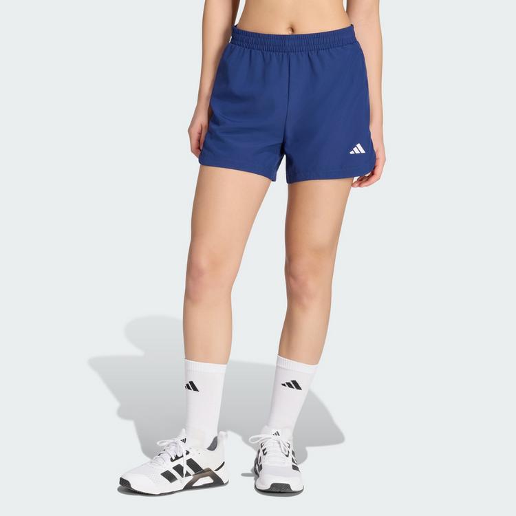 adidas adidas 3-STREIFEN STUDIO SHORTS AUS GEWEBTEM Trainingshose Damen - Dark Blue - 0 | SportScheck