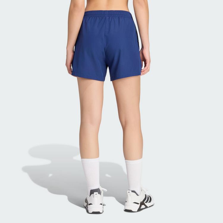 adidas adidas 3-STREIFEN STUDIO SHORTS AUS GEWEBTEM Trainingshose Damen - Dark Blue - 1 | SportScheck