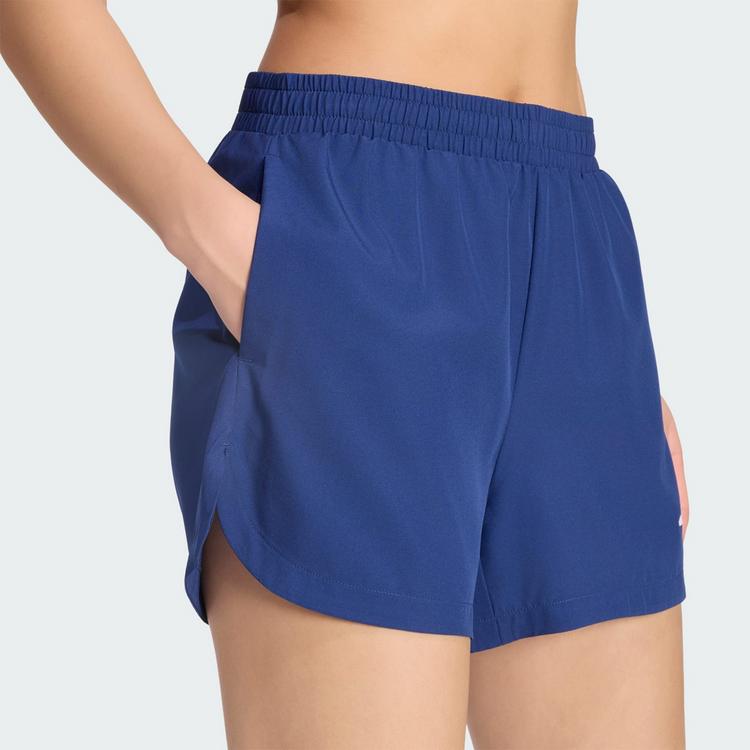 adidas adidas 3-STREIFEN STUDIO SHORTS AUS GEWEBTEM Trainingshose Damen - Dark Blue - 1 | SportScheck