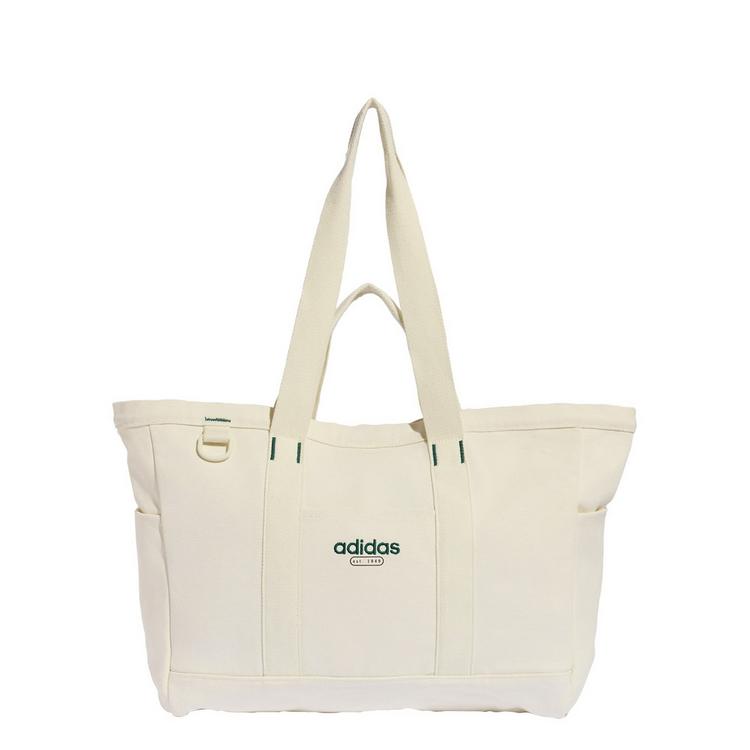adidas adidas CANVAS TRAGETASCHE Umh&auml;ngetasche - Ivory / Collegiate Green - 0 | SportScheck