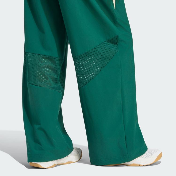adidas adidas Hyperglam Color Block Hose gewebt Trainingshose Damen - Collegiate Green - 1 | SportScheck