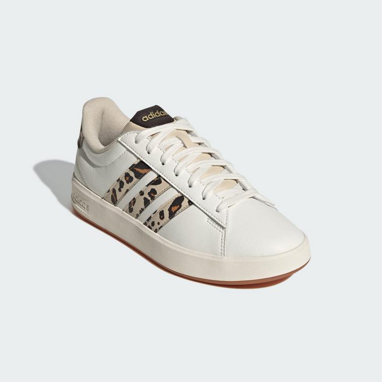 adidas adidas GRAND COURT 3.0 SCHUH Sneaker Damen - Crystal Linen / Aurora Coffee / Matte Gold - 3 | SportScheck