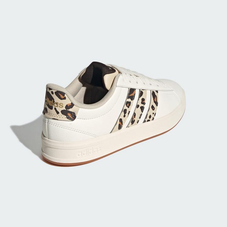 adidas adidas GRAND COURT 3.0 SCHUH Sneaker Damen - Crystal Linen / Aurora Coffee / Matte Gold - 4 | SportScheck