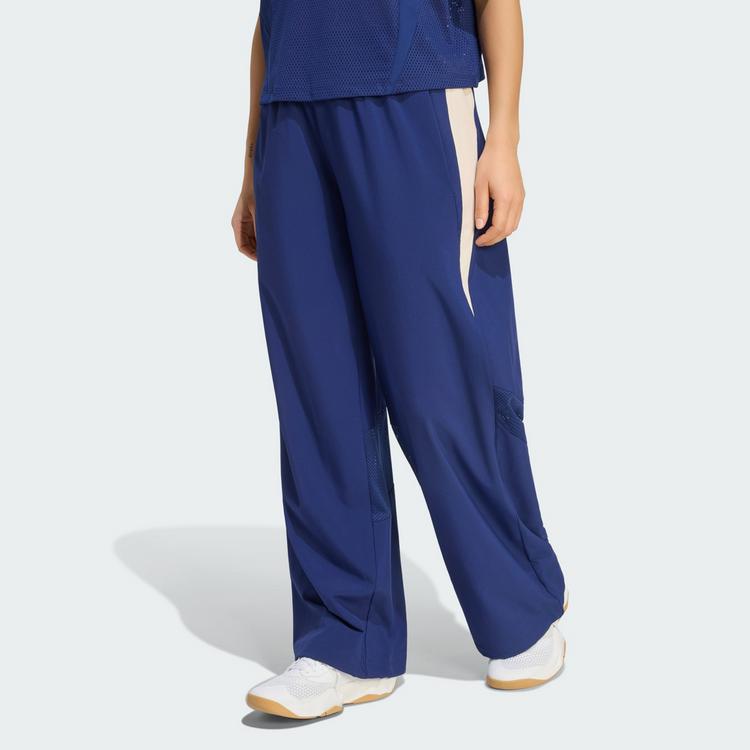 adidas adidas Hyperglam Color Block Hose gewebt Trainingshose Damen - Dark Blue - 0 | SportScheck