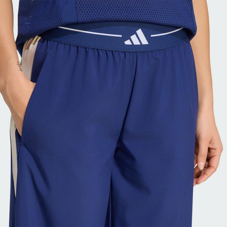adidas adidas Hyperglam Color Block Hose gewebt Trainingshose Damen - Dark Blue - 0 | SportScheck