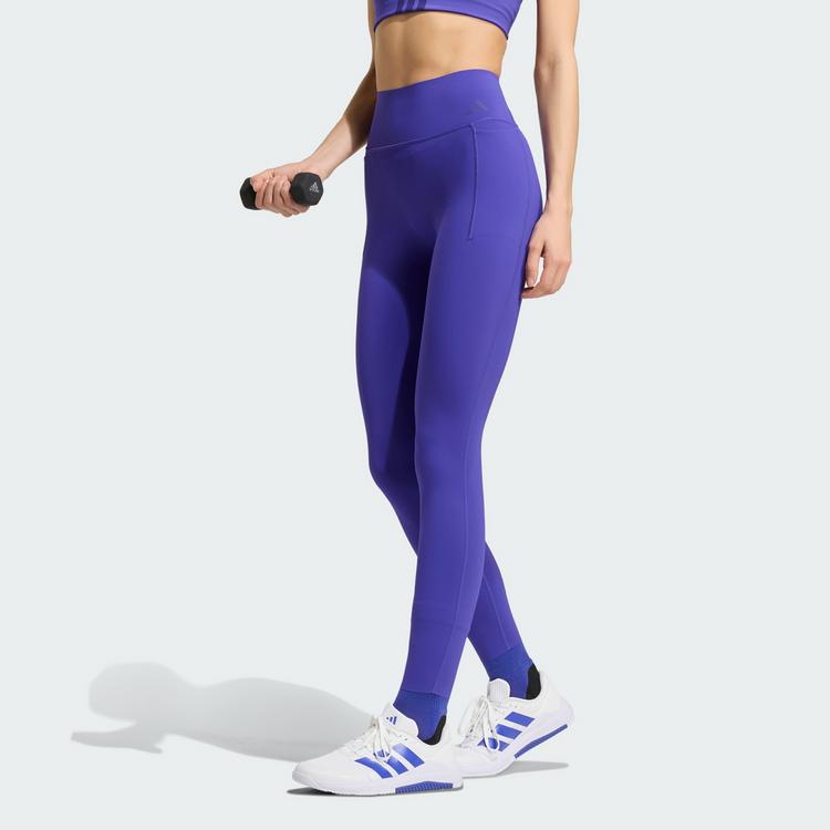 adidas adidas Optime Workout Contour Full Length Leggings Damen - Pure Purple - 0 | SportScheck