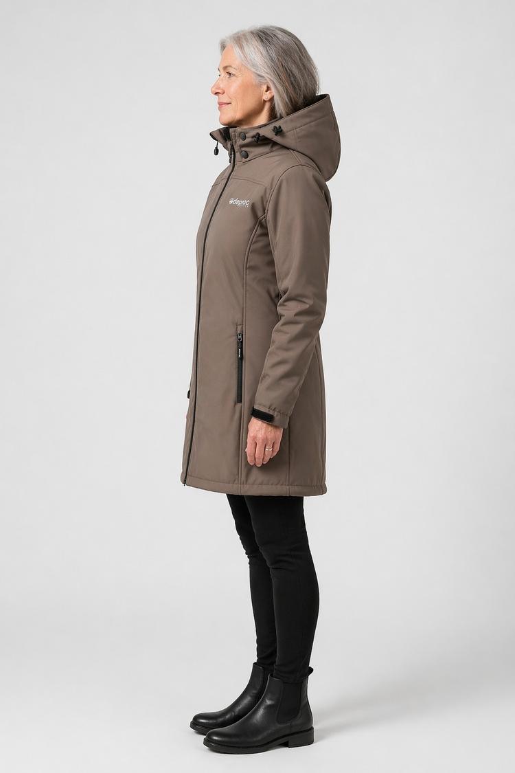 DEPROC active DEPROC active KEELE PEAK Softshelljacke Damen - coffee - 1 | SportScheck