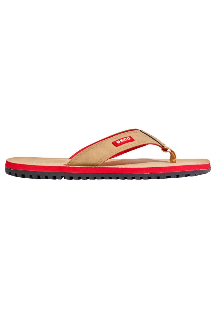 BECO BEERMANN BECO BEERMANN BEactive V-Strap Badelatschen - beige-rot - 1 | SportScheck