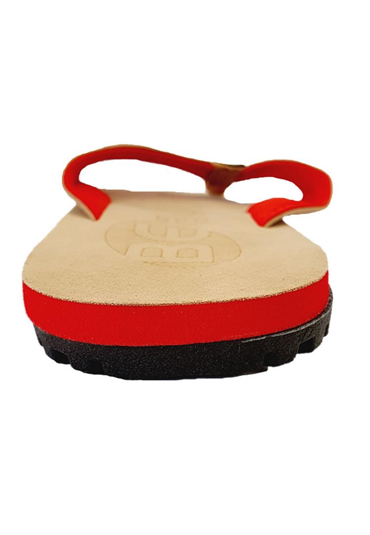 BECO BEERMANN BECO BEERMANN BEactive V-Strap Badelatschen - beige-rot - 4 | SportScheck