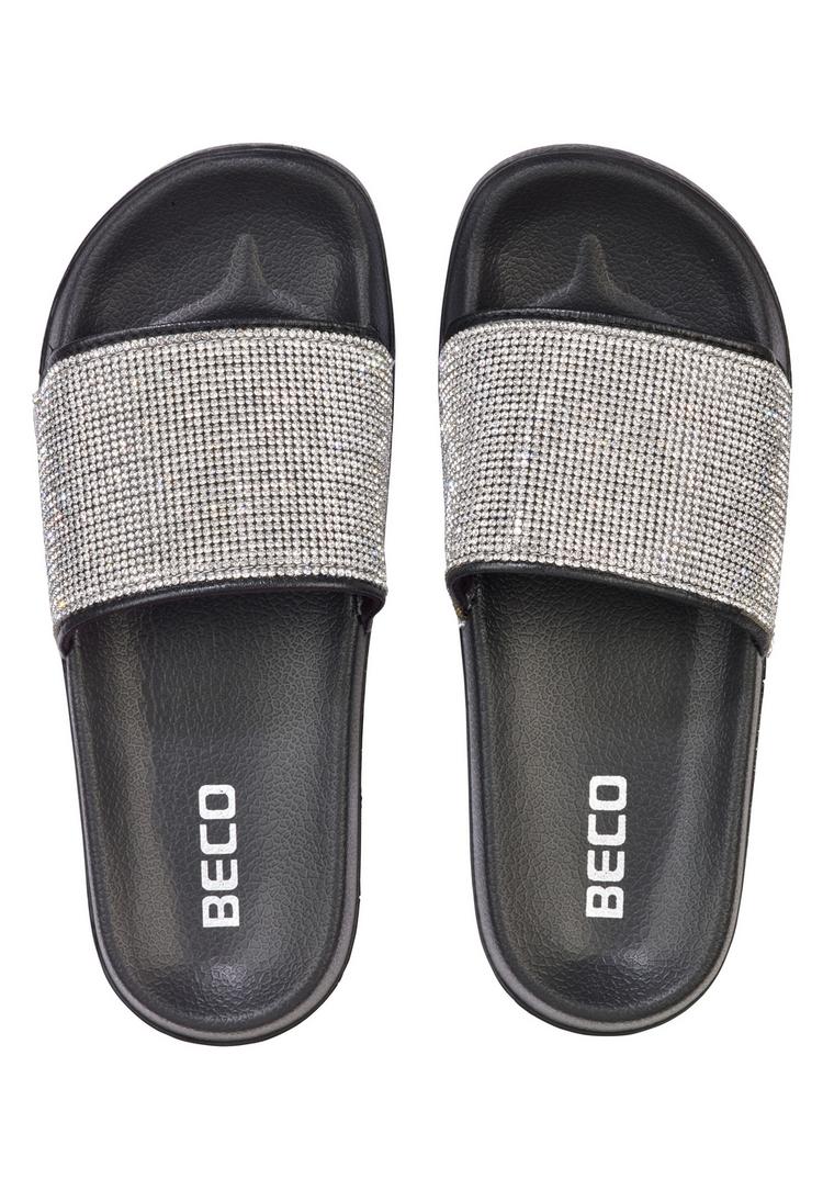 BECO BEERMANN BECO BEERMANN BECO LADY STRASS Badelatschen Damen - schwarz - 3 | SportScheck