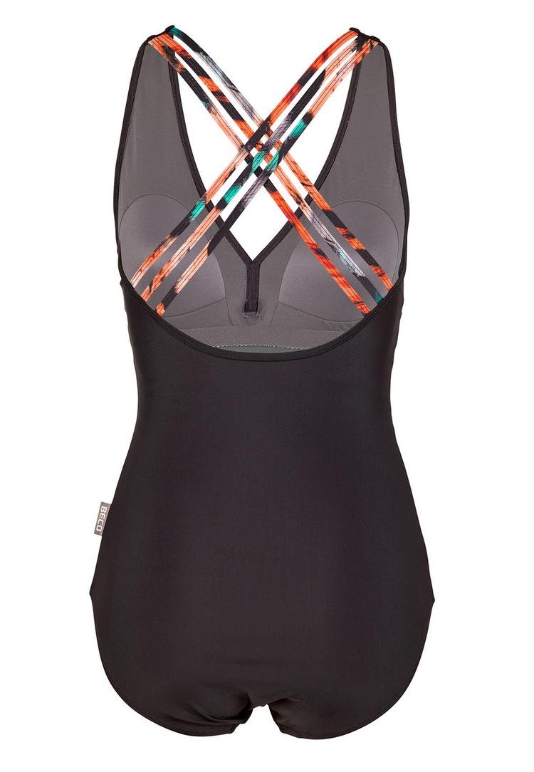 BECO BEERMANN BECO BEERMANN Feathers Badeanzug Damen - schwarz-bunt - 1 | SportScheck