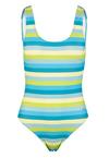 BECO BEERMANN Fresh Stripes Badeanzug Damen - gr&uuml;n