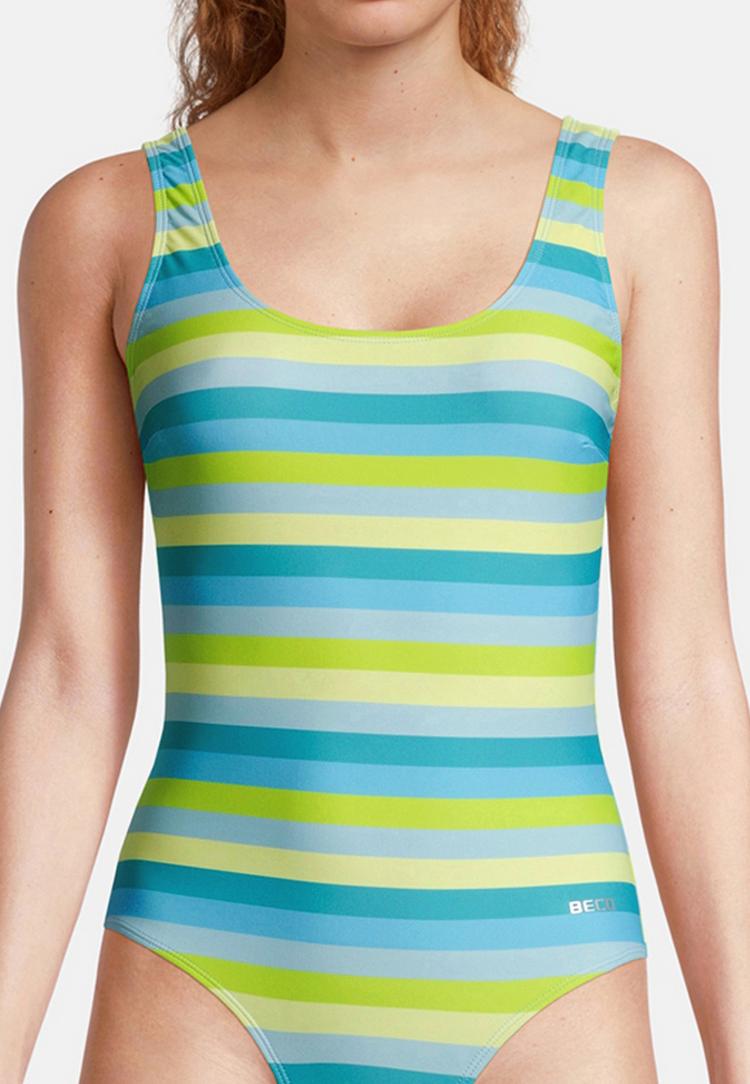 BECO BEERMANN BECO BEERMANN Fresh Stripes Badeanzug Damen - gr&uuml;n - 3 | SportScheck