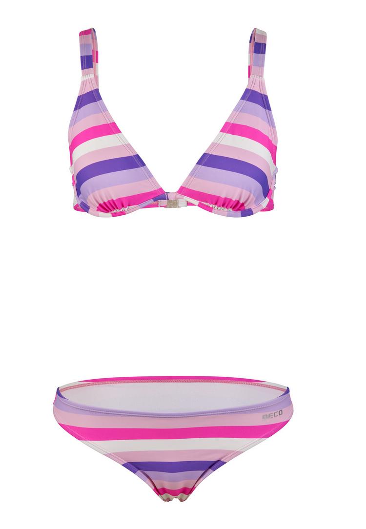 BECO BEERMANN BECO BEERMANN Fresh Stripes Bikini Set Damen - pink - 0 | SportScheck