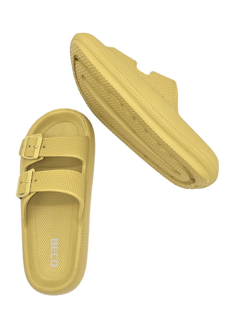 BECO BEERMANN BECO BEERMANN Airkiss-Leisure Badelatschen Herren - oliv-gr&uuml;n - 4 | SportScheck