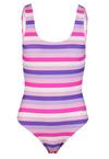 BECO BEERMANN Fresh Stripes Badeanzug Damen - pink