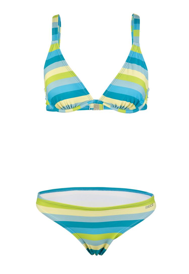 BECO BEERMANN BECO BEERMANN Fresh Stripes Bikini Set Damen - gr&uuml;n - 0 | SportScheck