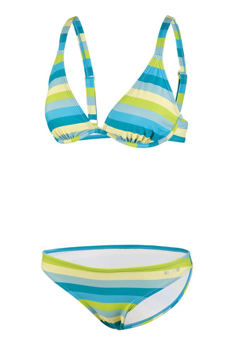 BECO BEERMANN BECO BEERMANN Fresh Stripes Bikini Set Damen - gr&uuml;n - 0 | SportScheck