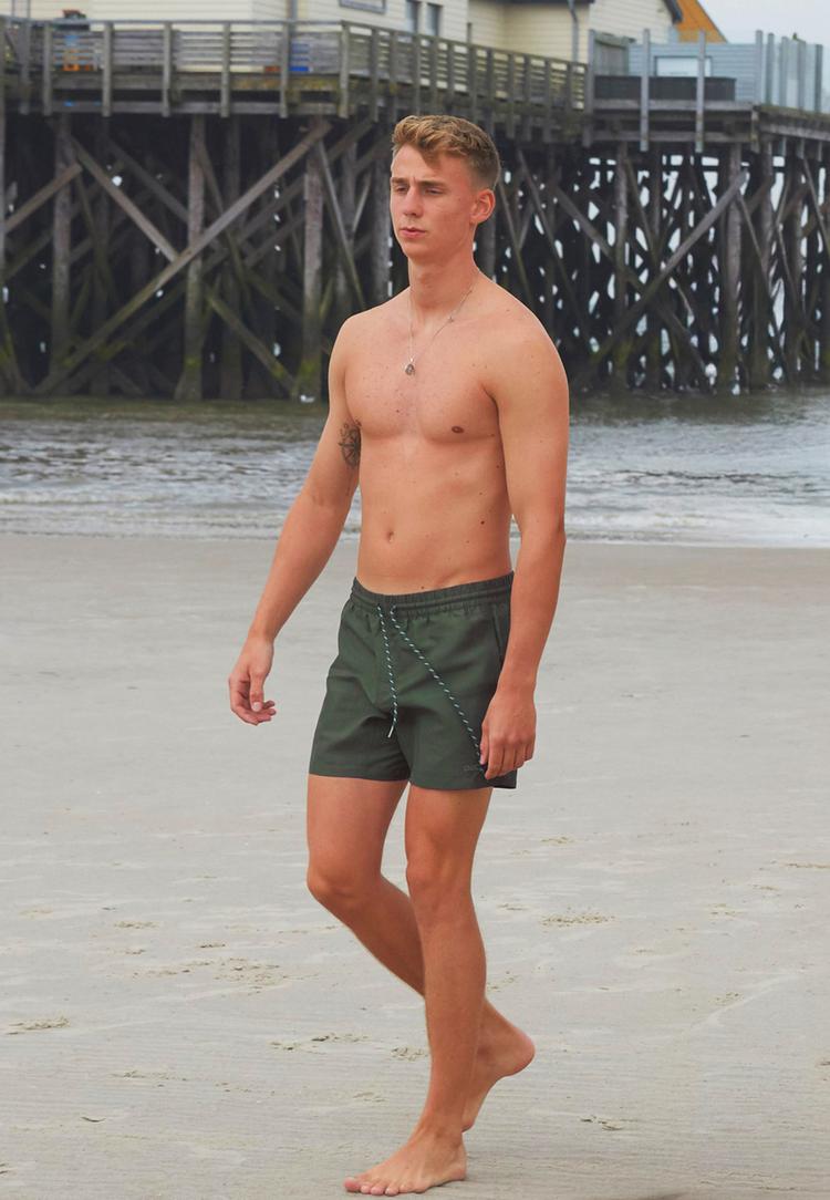 BECO BEERMANN BECO BEERMANN Nature Vibes Badehose Herren - oliv-gr&uuml;n - 3 | SportScheck
