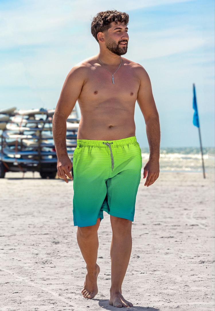 BECO BEERMANN BECO BEERMANN Gradient Dots Badehose Herren - gr&uuml;n-t&uuml;rkis - 3 | SportScheck
