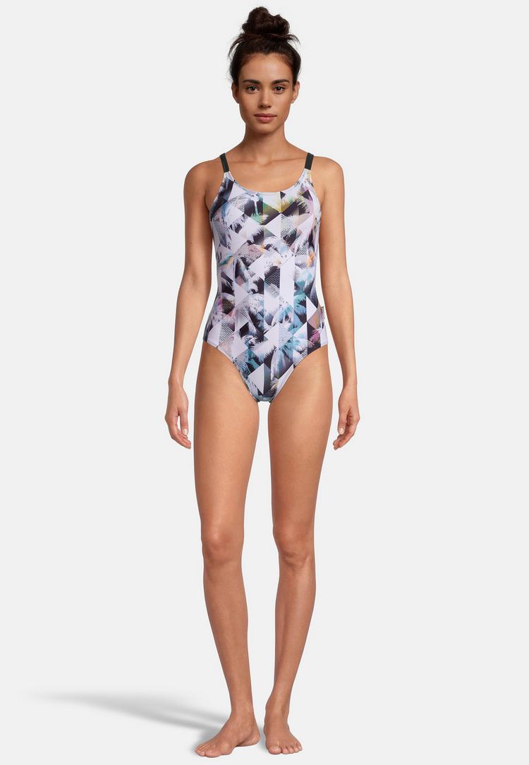 BECO BEERMANN BECO BEERMANN Heavenly Palms Badeanzug Damen - schwarz-wei&szlig; - 0 | SportScheck