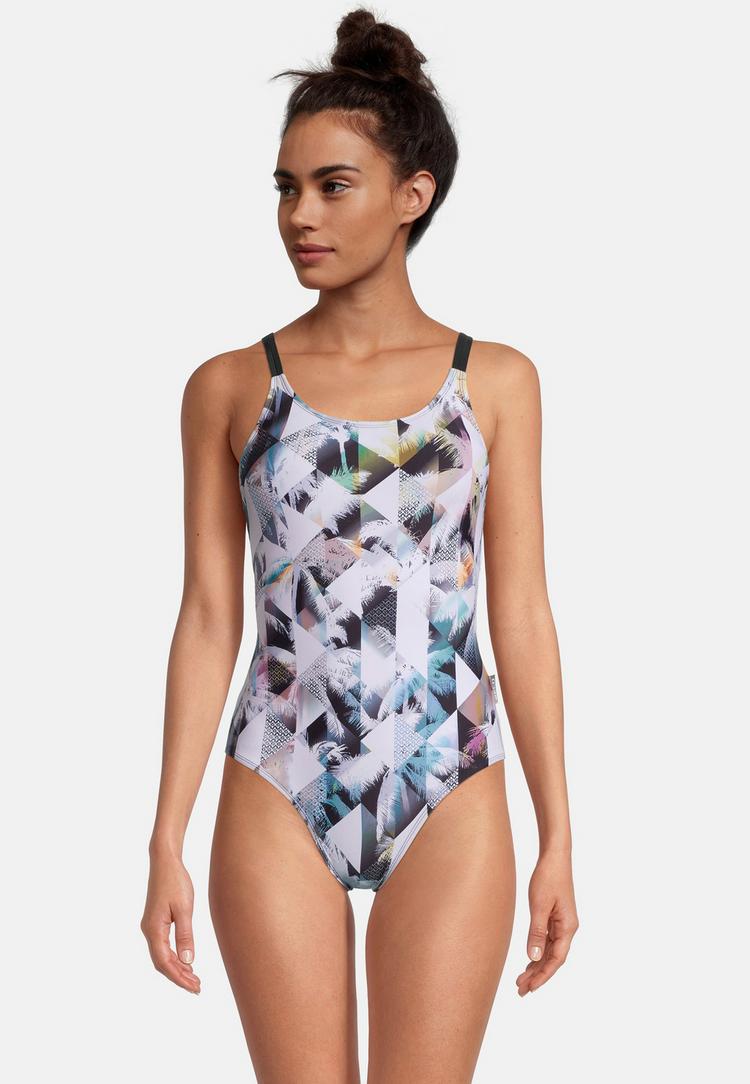 BECO BEERMANN BECO BEERMANN Heavenly Palms Badeanzug Damen - schwarz-wei&szlig; - 1 | SportScheck