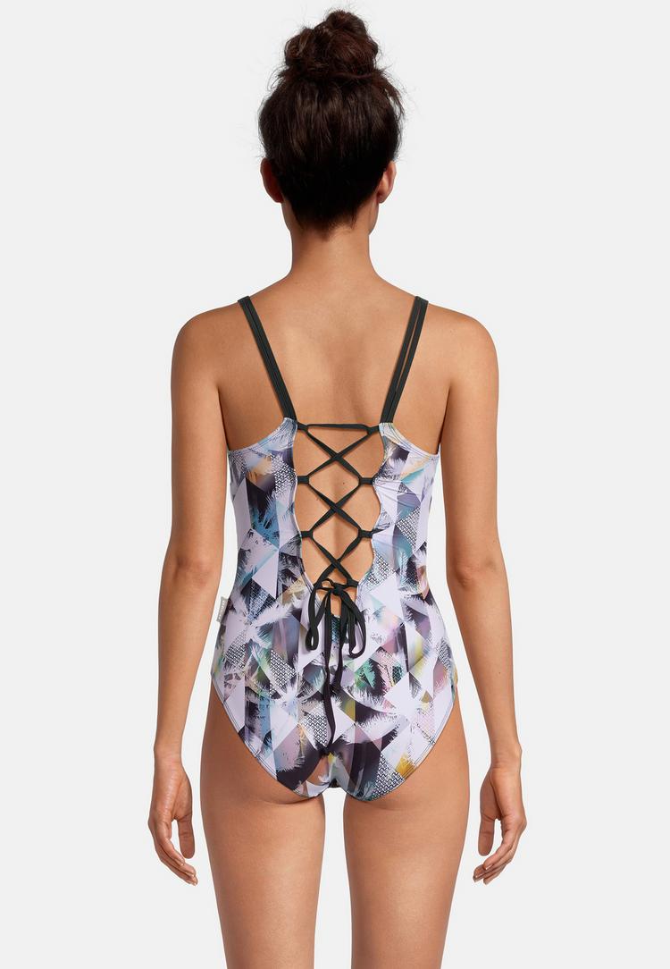 BECO BEERMANN BECO BEERMANN Heavenly Palms Badeanzug Damen - schwarz-wei&szlig; - 4 | SportScheck