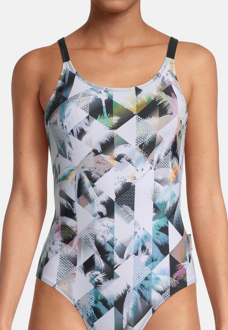 BECO BEERMANN BECO BEERMANN Heavenly Palms Badeanzug Damen - schwarz-wei&szlig; - 2 | SportScheck