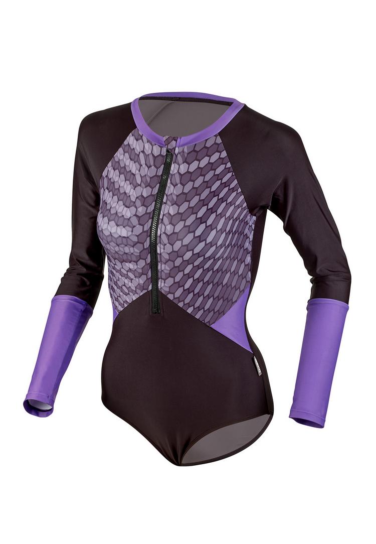 BECO BEERMANN BECO BEERMANN Hexagon Badeanzug Damen - lila-schwarz - 0 | SportScheck