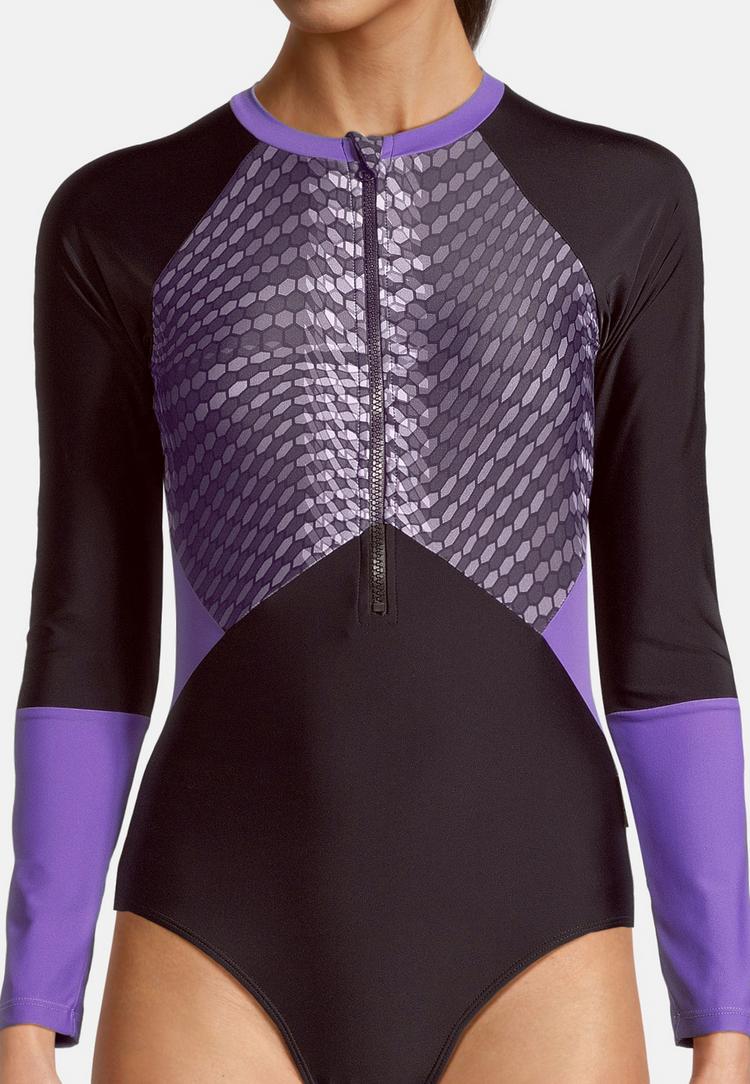 BECO BEERMANN BECO BEERMANN Hexagon Badeanzug Damen - lila-schwarz - 2 | SportScheck