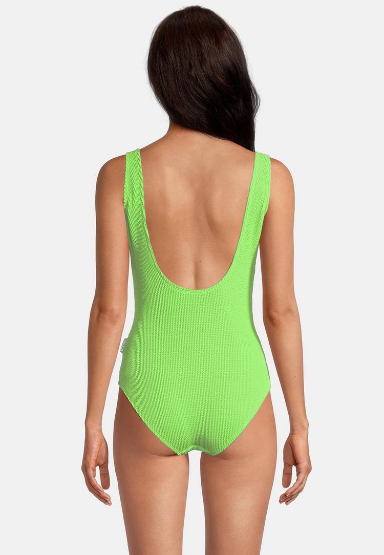 BECO BEERMANN BECO BEERMANN Crinkle Classic Badeanzug Damen - neongr&uuml;n - 4 | SportScheck
