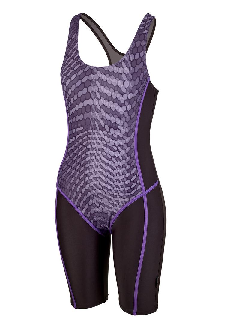BECO BEERMANN BECO BEERMANN Hexagon Badeanzug Damen - lila-schwarz - 0 | SportScheck