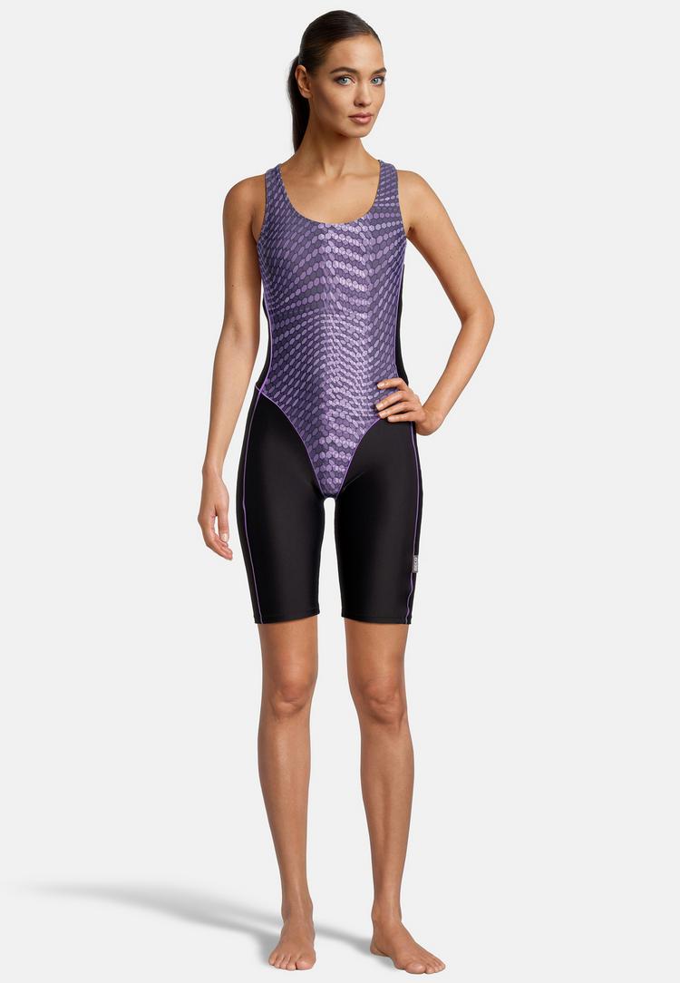 BECO BEERMANN BECO BEERMANN Hexagon Badeanzug Damen - lila-schwarz - 1 | SportScheck