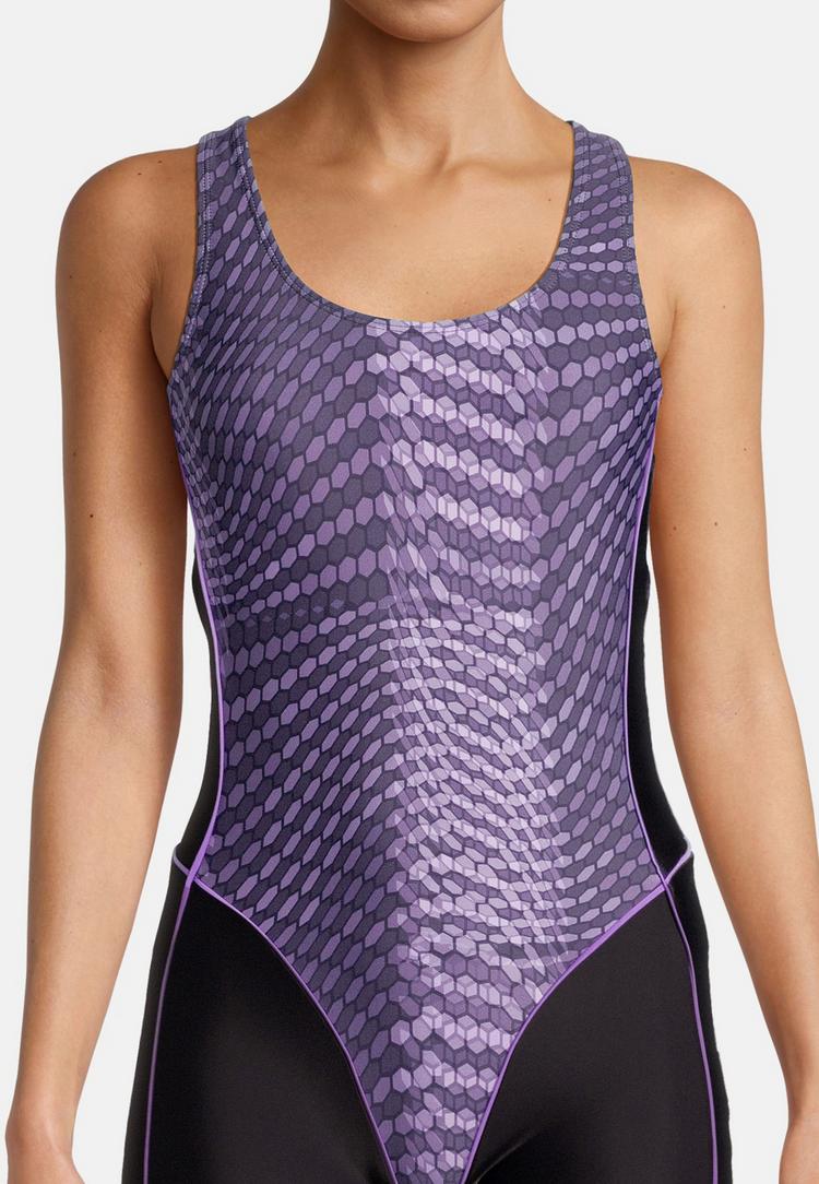 BECO BEERMANN BECO BEERMANN Hexagon Badeanzug Damen - lila-schwarz - 2 | SportScheck