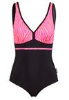 BECO BEERMANN Zebra Vibes Badeanzug Damen - pink-orange