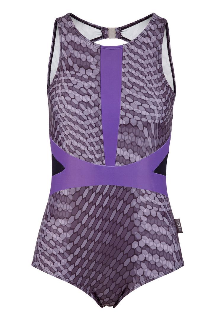 BECO BEERMANN BECO BEERMANN Hexagon Badeanzug Damen - lila-schwarz - 0 | SportScheck