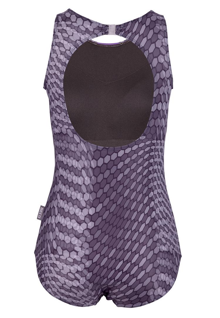 BECO BEERMANN BECO BEERMANN Hexagon Badeanzug Damen - lila-schwarz - 1 | SportScheck