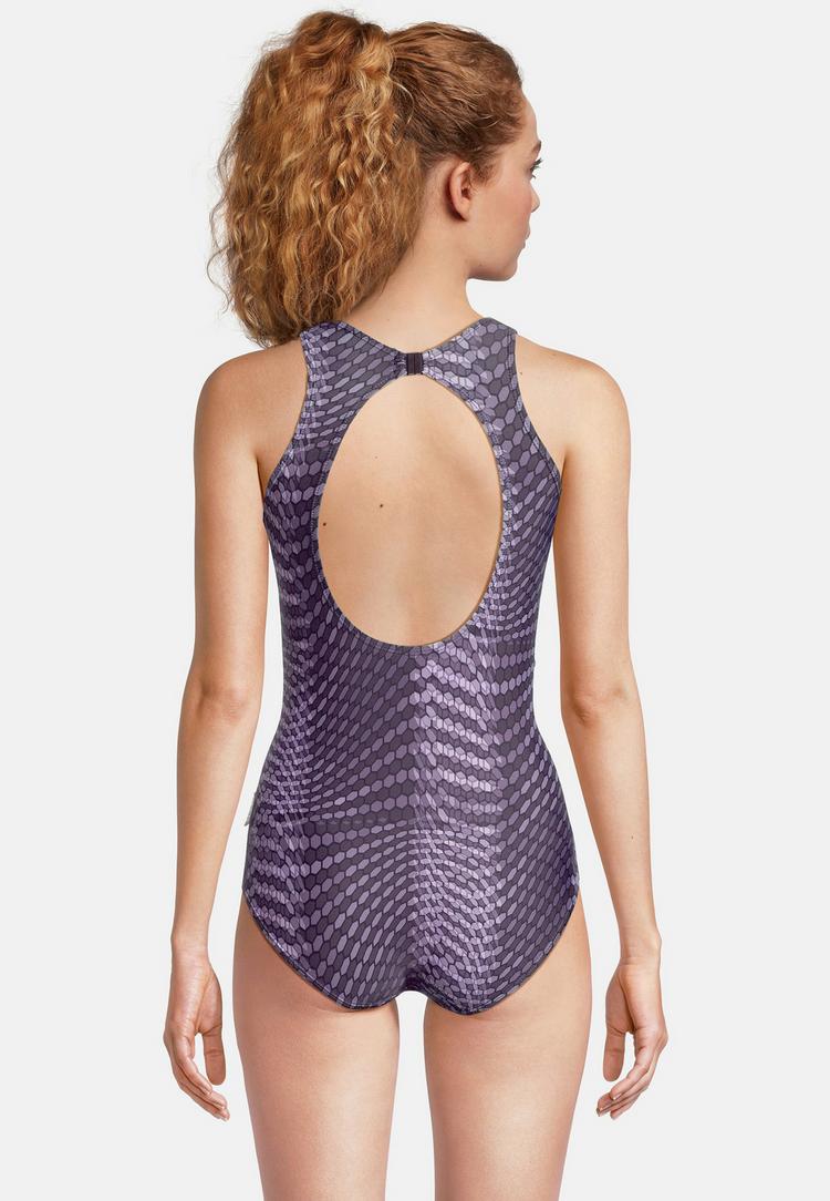 BECO BEERMANN BECO BEERMANN Hexagon Badeanzug Damen - lila-schwarz - 2 | SportScheck