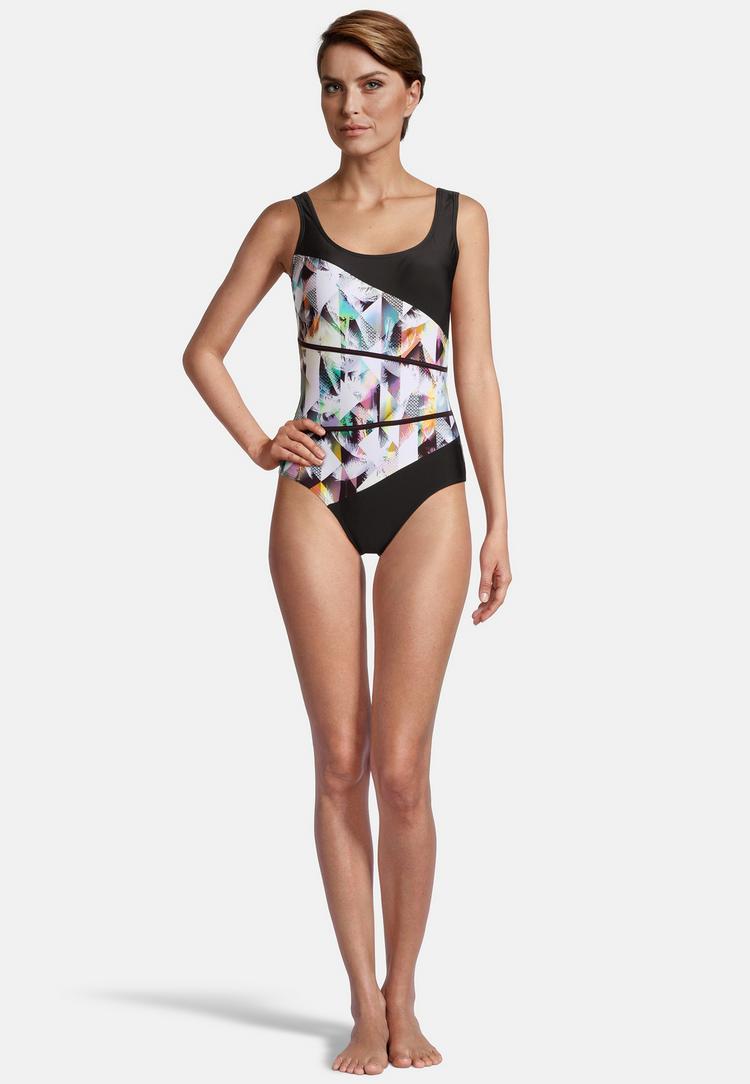 BECO BEERMANN BECO BEERMANN Heavenly Palms Badeanzug Damen - schwarz-wei&szlig; - 1 | SportScheck