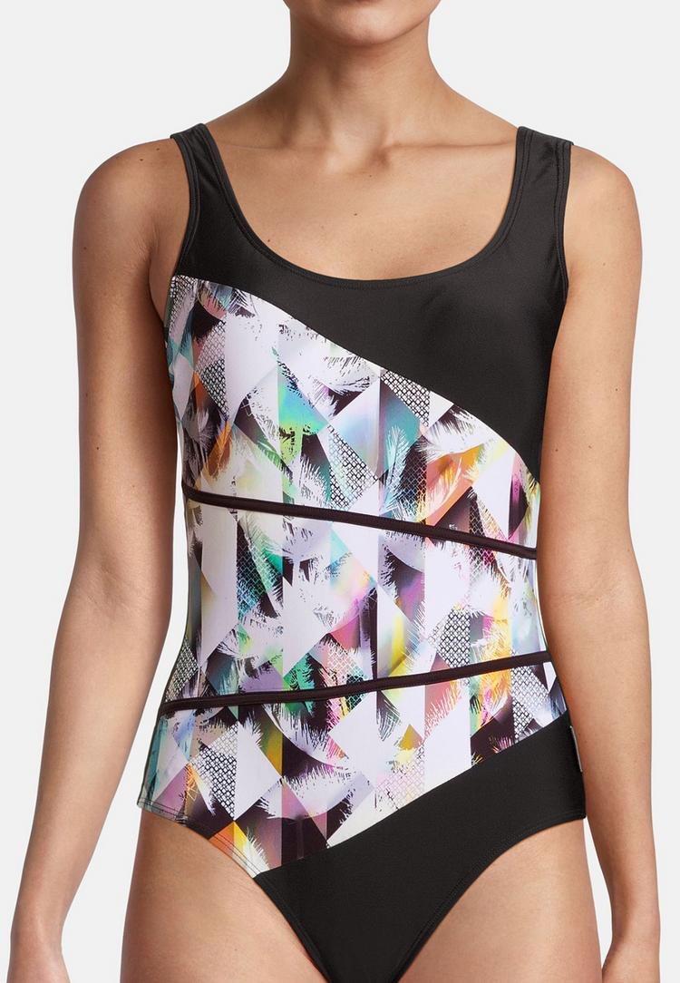 BECO BEERMANN BECO BEERMANN Heavenly Palms Badeanzug Damen - schwarz-wei&szlig; - 2 | SportScheck