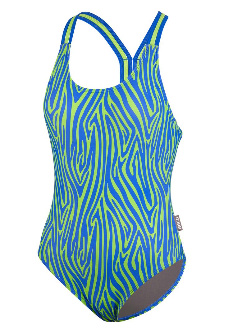 BECO BEERMANN BECO BEERMANN Zebra Vibes Badeanzug Damen - blau-gr&uuml;n - 0 | SportScheck