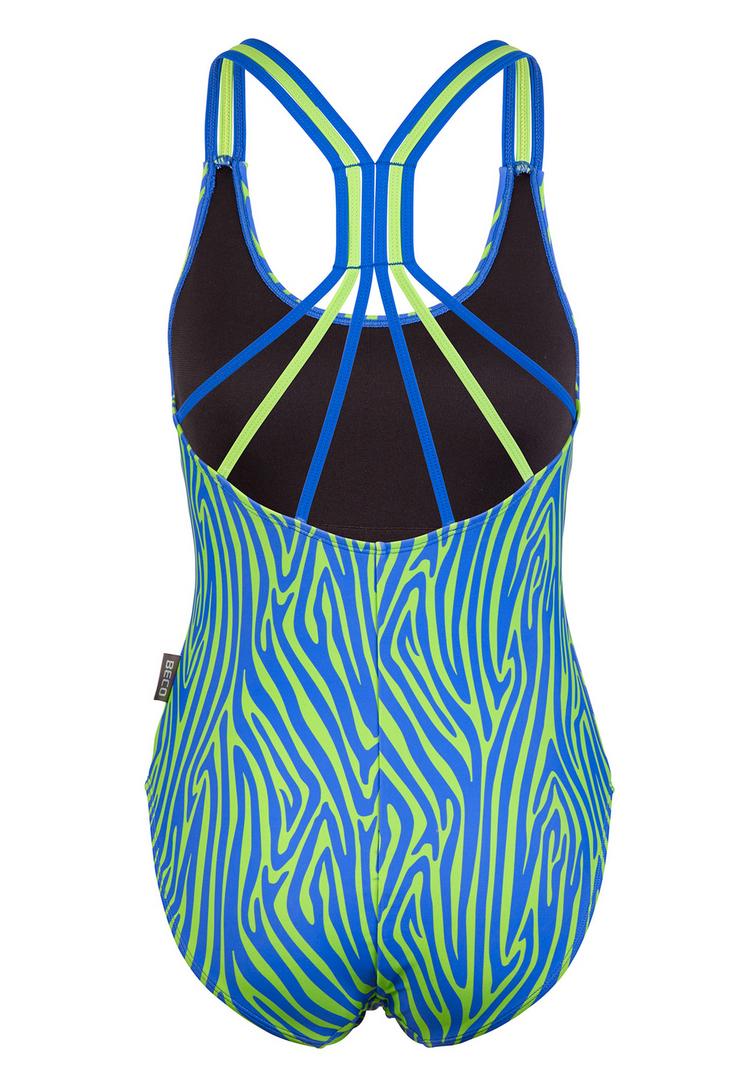 BECO BEERMANN BECO BEERMANN Zebra Vibes Badeanzug Damen - blau-gr&uuml;n - 1 | SportScheck