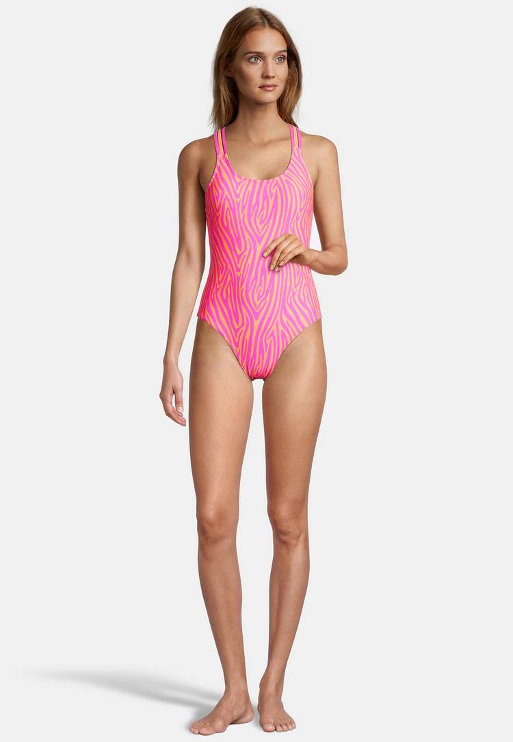 BECO BEERMANN BECO BEERMANN Zebra Vibes Badeanzug Damen - pink-orange - 1 | SportScheck