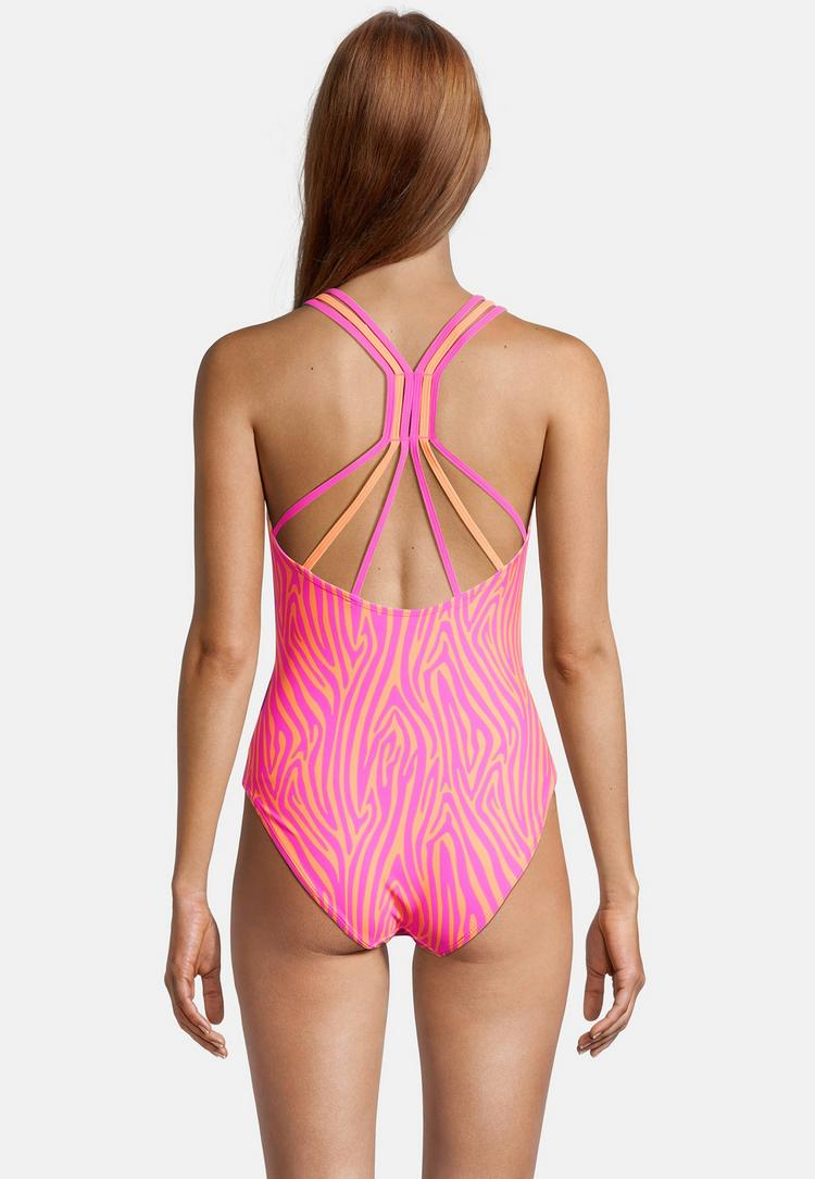 BECO BEERMANN BECO BEERMANN Zebra Vibes Badeanzug Damen - pink-orange - 3 | SportScheck