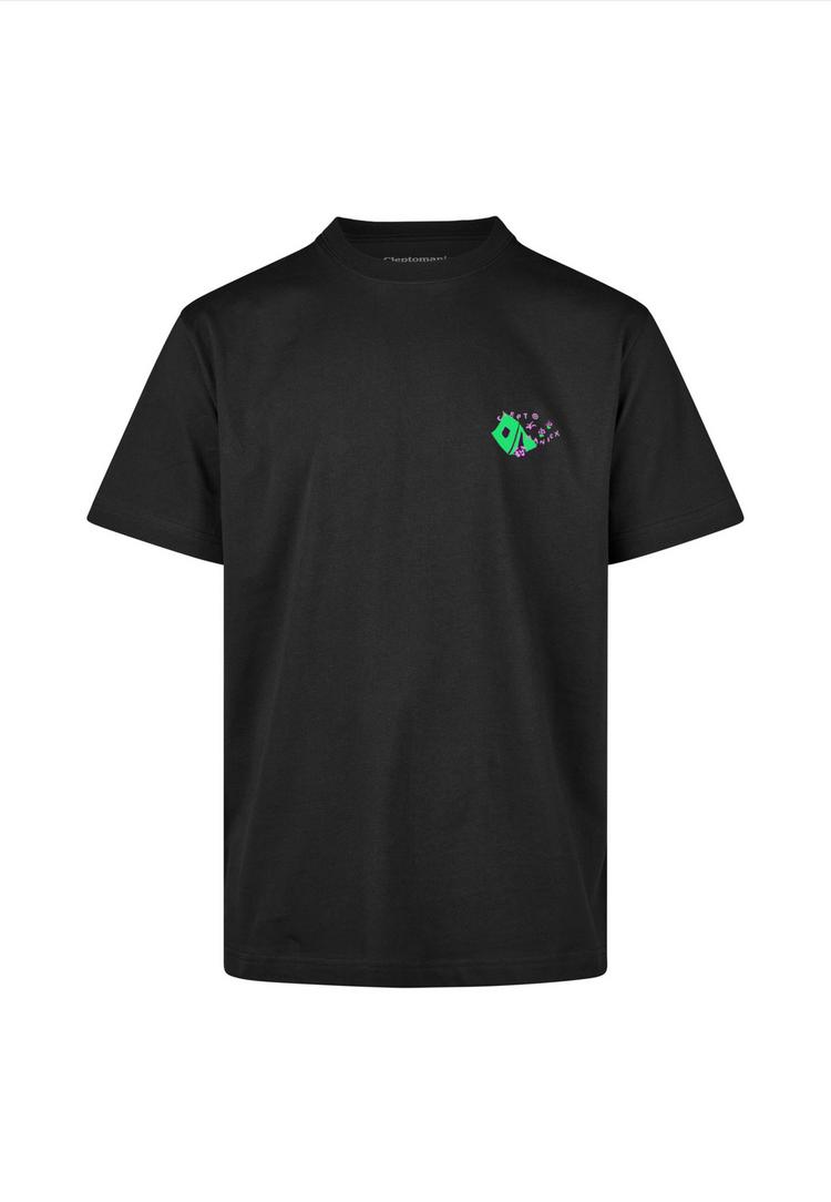 Cleptomanicx Cleptomanicx Camp Classic Tee Printshirt Herren - Black - 0 | SportScheck